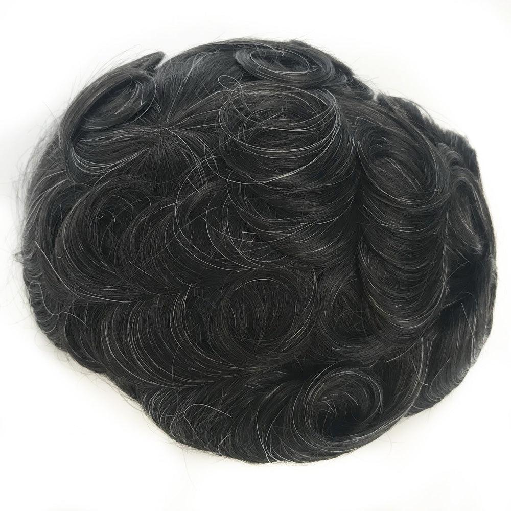 Customized Fine Mono Hair Replacement for men - Double Show Hair Wigs