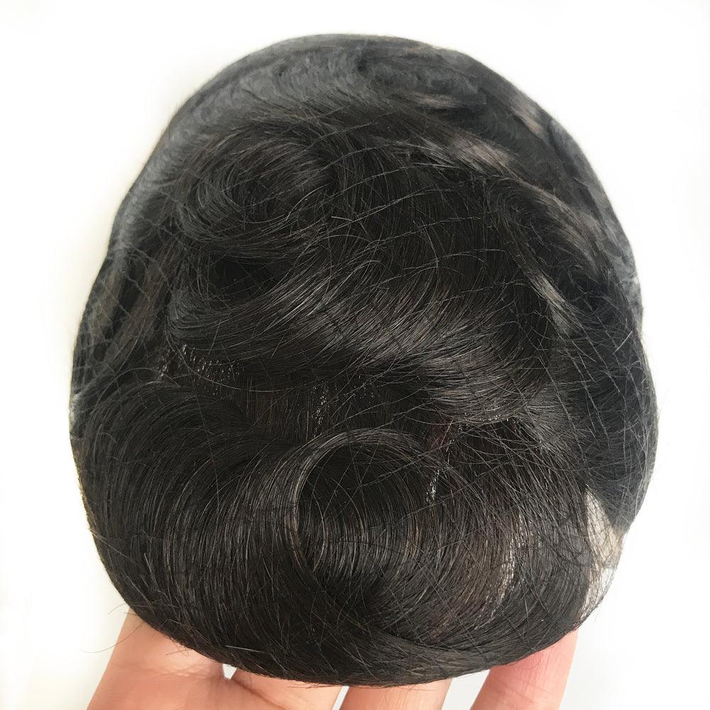 Customized Hair Replacement Diamond Lace Base - Double Show Hair Wigs