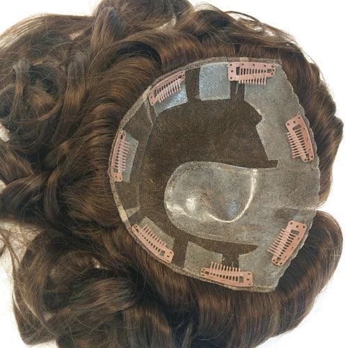 Flat Injected Skin Hair Replacement for Wemen - Double Show Hair Wigs