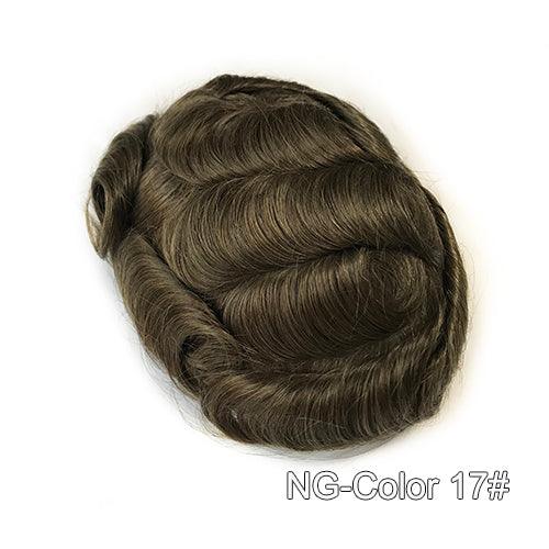 Super Thin Skin V-looped Men Hair Systems - Double Show Hair Wigs