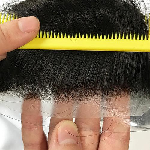 Ultra Thin Skin Hair Replacement System for Men - Double Show Hair Wigs