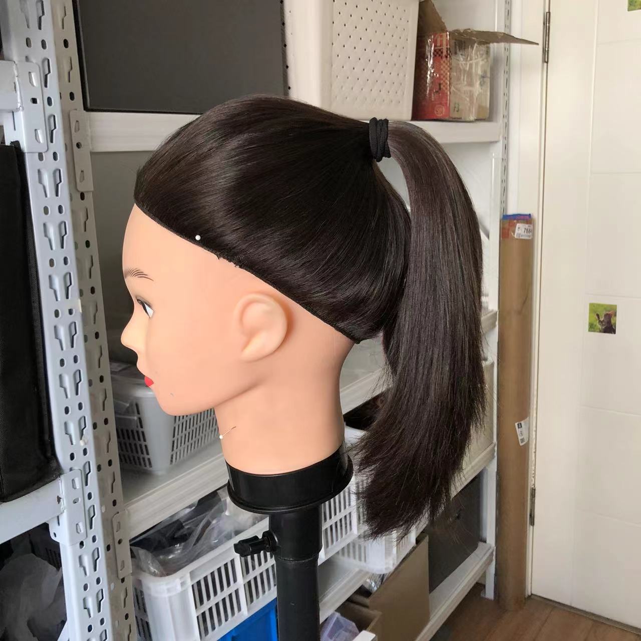 Dark Brown Color European Virgin Hair Sports wig - Double Show Hair Wigs