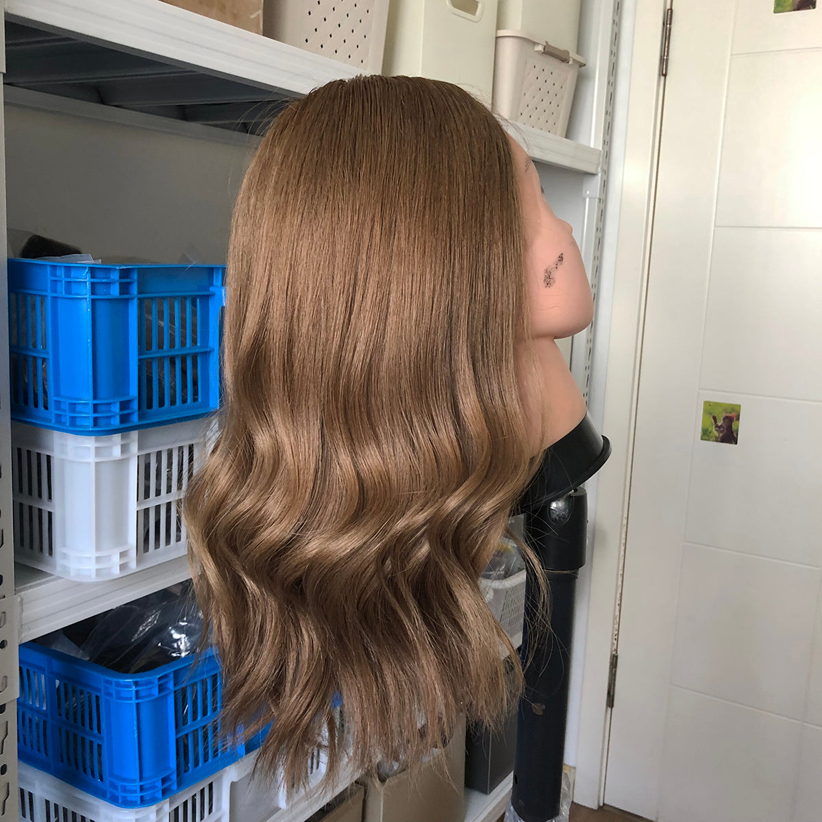 Light Brown Brazilian Virgin Hair Lace Top Wigs for Women - Double Show Hair Wigs