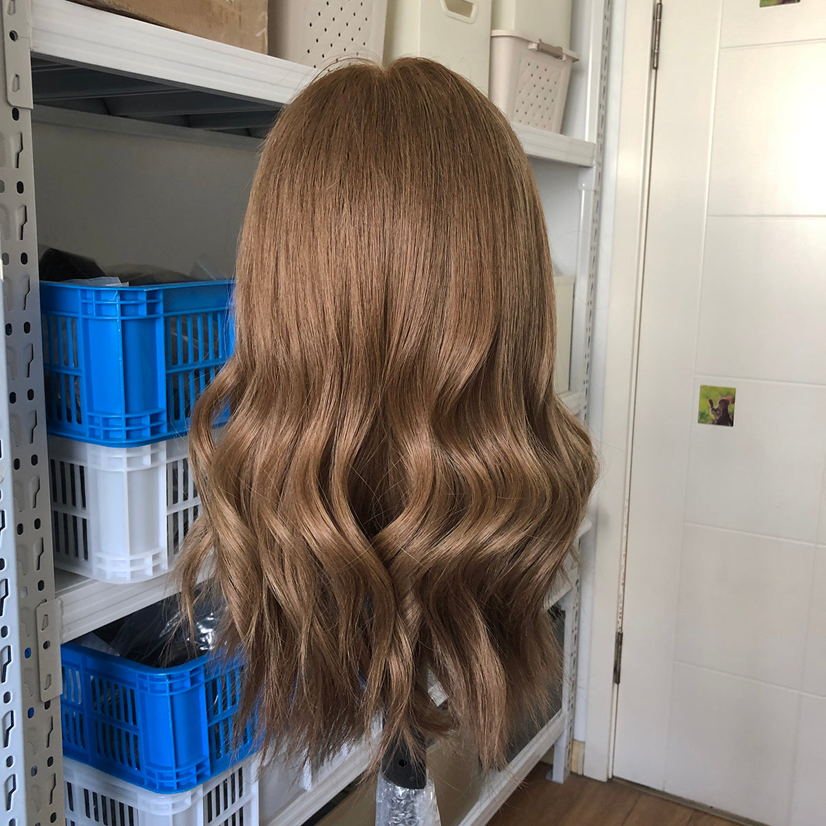 Light Brown Brazilian Virgin Hair Lace Top Wigs for Women - Double Show Hair Wigs