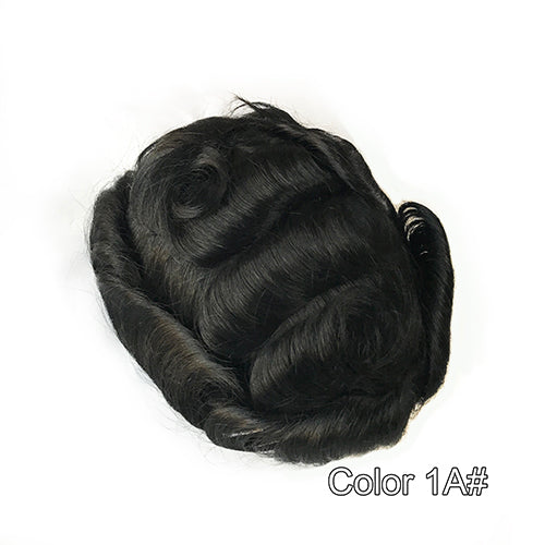 Ultra Thin Skin Hair Replacement System for Men - Double Show Hair Wigs