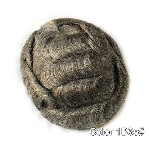 Super Thin Skin V-looped Men Hair Systems - Double Show Hair Wigs