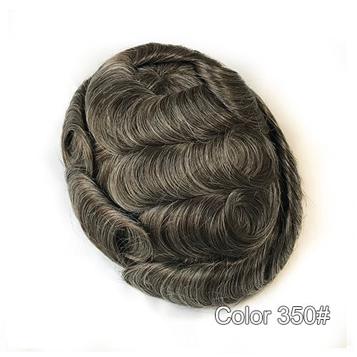 Super Thin Skin V-looped Men Hair Systems - Double Show Hair Wigs