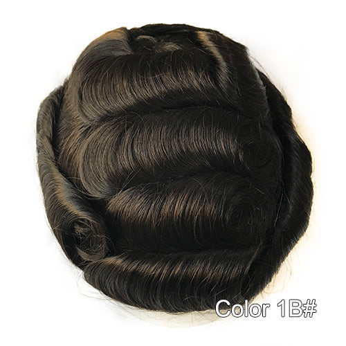 Stock Full French Lace Hairpieces for Men - Double Show Hair Wigs