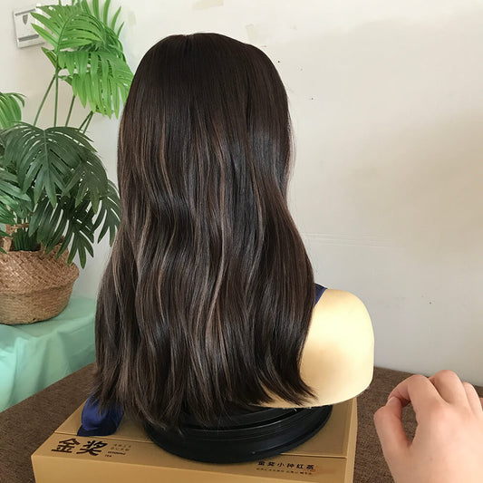 Lace Front Exquisite Women's Wig with Jewish Styling in Virgin Human Hair - Double Show Hair Wigs