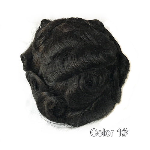 Ultra Thin Skin Hair Replacement System for Men - Double Show Hair Wigs