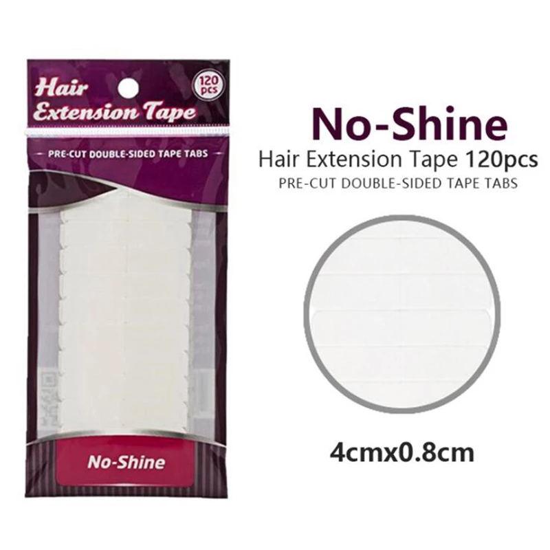 120pcs lot White No Shine Hair Extensions Tape Adhesive - Double Show Hair Wigs
