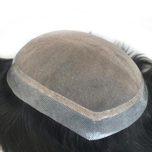 Custom Hair System for men in Durable Mono Base - Double Show Hair Wigs