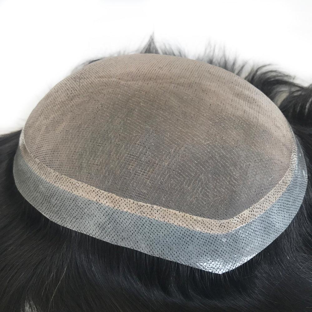 Custom Hair System for men in Durable Mono Base - Double Show Hair Wigs