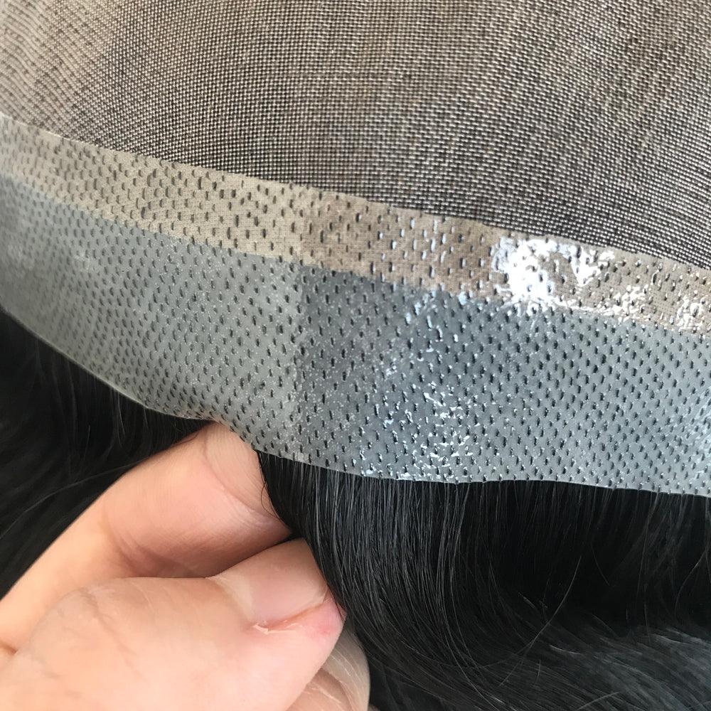 Custom Hair System for men in Durable Mono Base - Double Show Hair Wigs