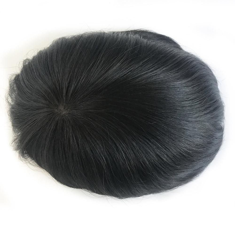 Custom Hair System for men in Durable Mono Base - Double Show Hair Wigs