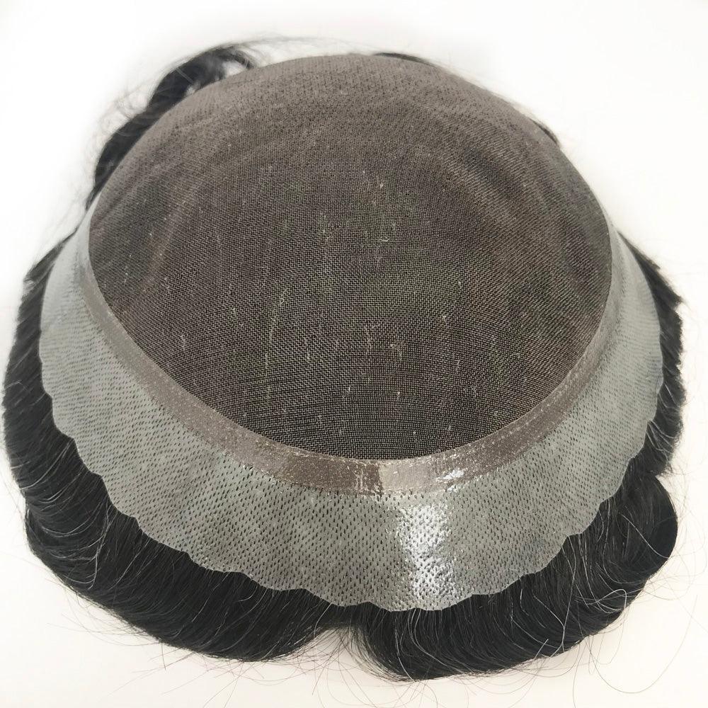 Customized Fine Mono Hair Replacement for men - Double Show Hair Wigs