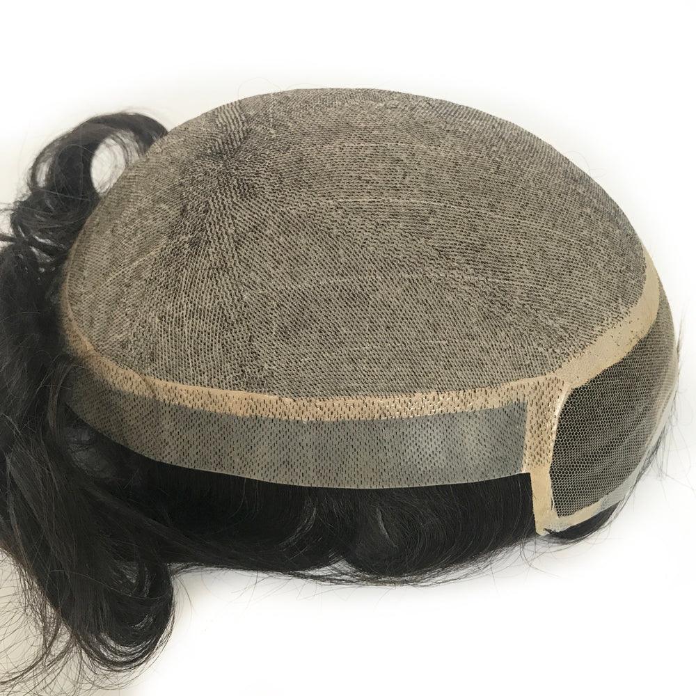 Customized Hair Replacement Diamond Lace Base - Double Show Hair Wigs