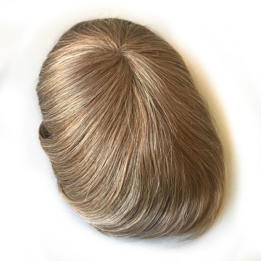 Customized Hair Replacement For Male Blonde Human Hair Color 2020 - Double Show Hair Wigs