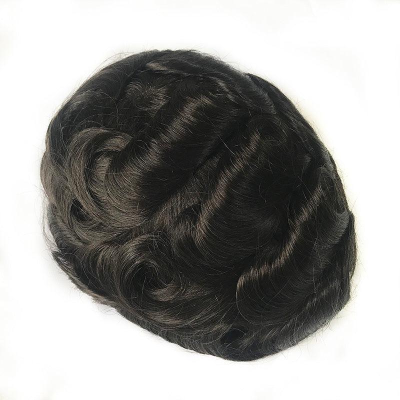 Durable Skin Knotted Toupee for Men - Double Show Hair Wigs