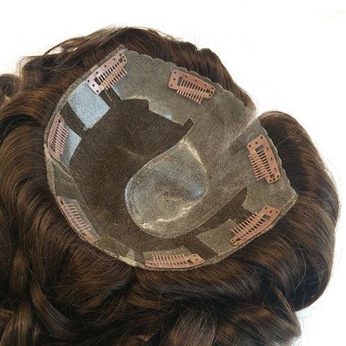 Flat Injected Skin Hair Replacement for Wemen - Double Show Hair Wigs