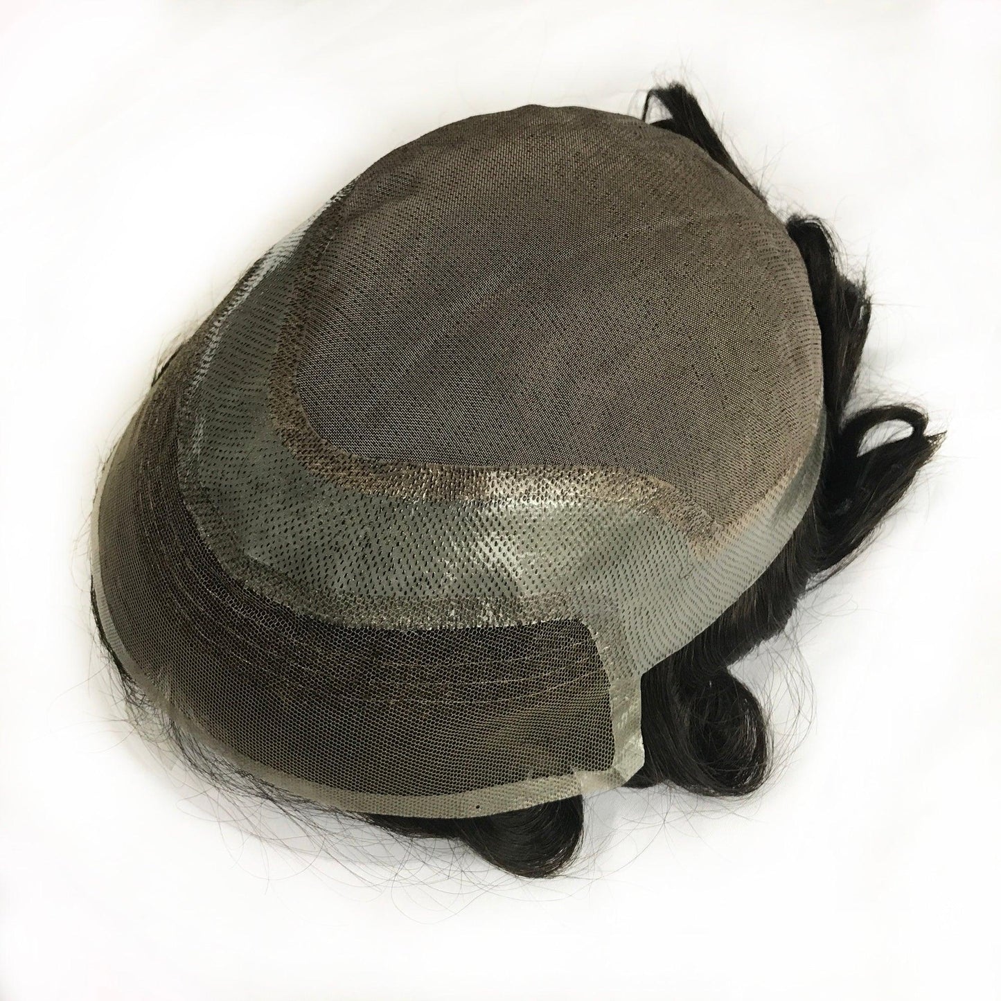 French Lace Front Male Hair Prosthesis - Double Show Hair Wigs