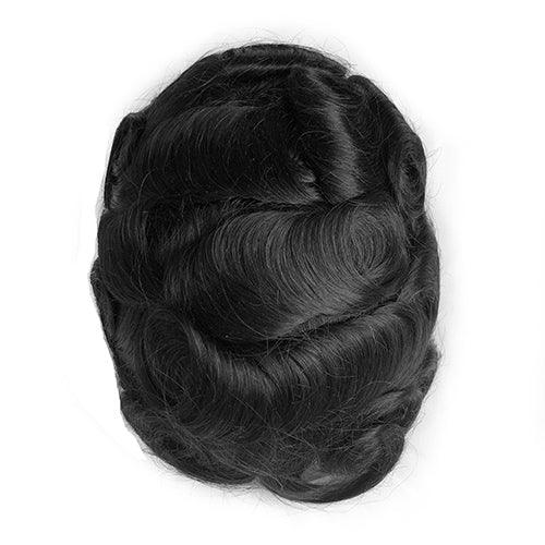 French Lace Front Male Hair Prosthesis - Double Show Hair Wigs