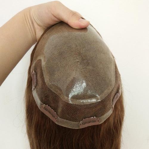 Injected Skin Women Hair Topper for Hair loss - Double Show Hair Wigs