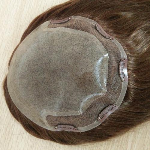 Injected Skin Women Hair Topper for Hair loss - Double Show Hair Wigs