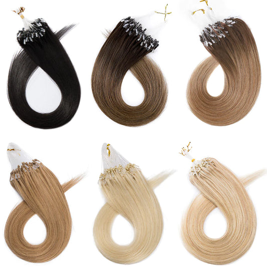 100g Micro Loop Human Hair Extensions - Double Show Hair Wigs