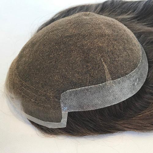 Q6 Human Hair Toupee for Women - Double Show Hair Wigs