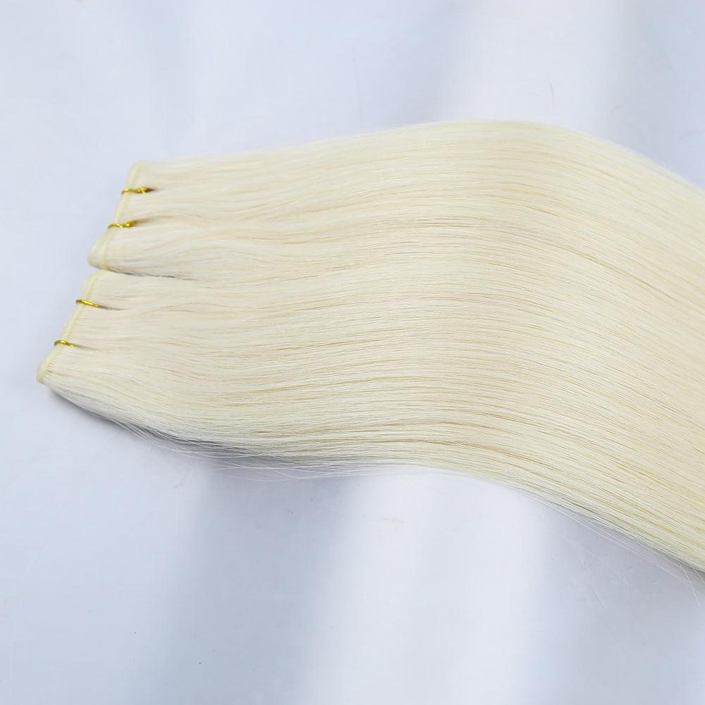 Straight Brazilian Genius Weft Human Hair Bundles 100g - Double Show Hair Wigs