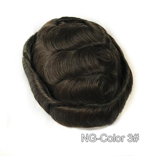 Super Thin Skin V-looped Men Hair Systems - Double Show Hair Wigs