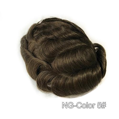 Super Thin Skin V-looped Men Hair Systems - Double Show Hair Wigs