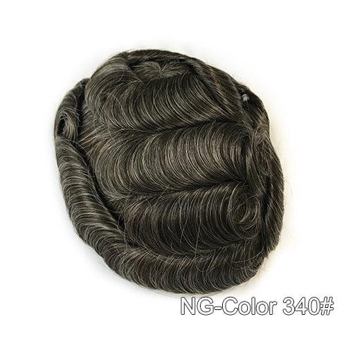 Super Thin Skin V-looped Men Hair Systems - Double Show Hair Wigs