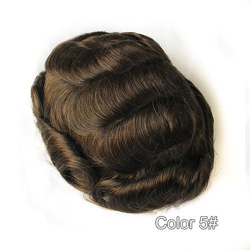 Ultra Thin Skin Hair Replacement System for Men - Double Show Hair Wigs