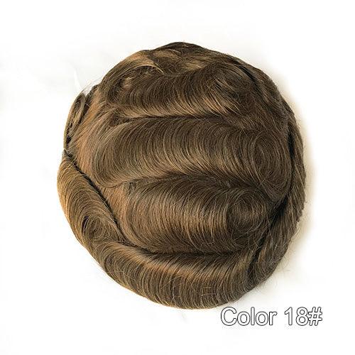 Ultra Thin Skin Hair Replacement System for Men - Double Show Hair Wigs