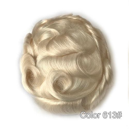 Ultra Thin Skin Hair Replacement System for Men - Double Show Hair Wigs