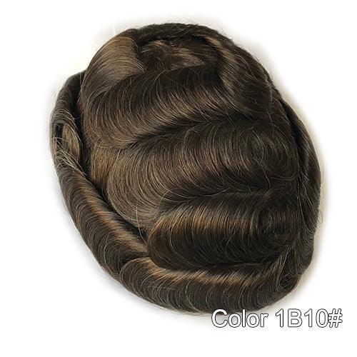 Ultra Thin Skin Hair Replacement System for Men - Double Show Hair Wigs