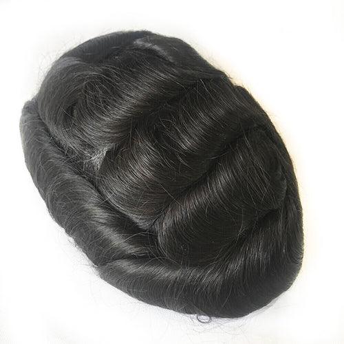 Ultra Thin Skin Hair Replacement System for Men - Double Show Hair Wigs