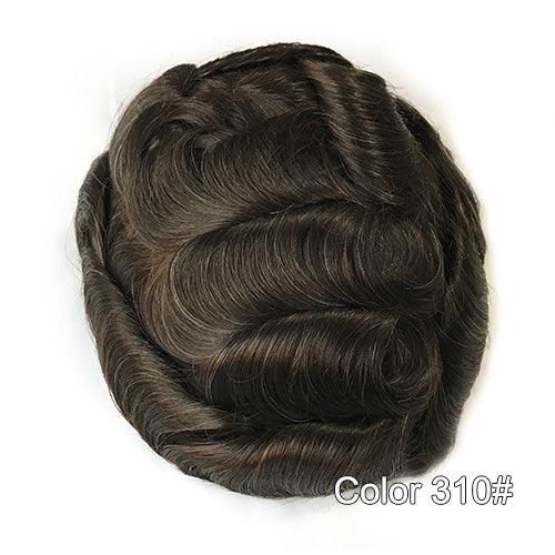 Ultra Thin Skin Hair Replacement System for Men - Double Show Hair Wigs