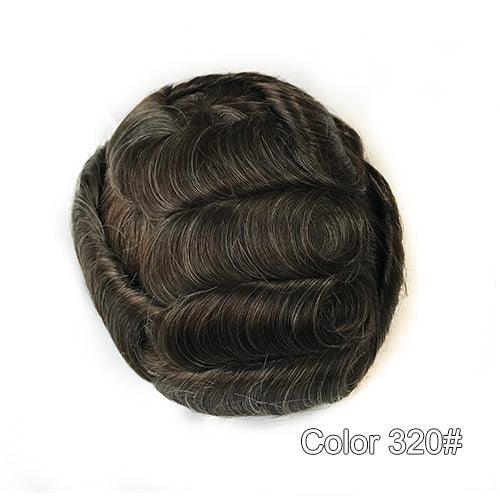 Ultra Thin Skin Hair Replacement System for Men - Double Show Hair Wigs