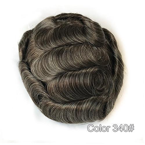 Ultra Thin Skin Hair Replacement System for Men - Double Show Hair Wigs