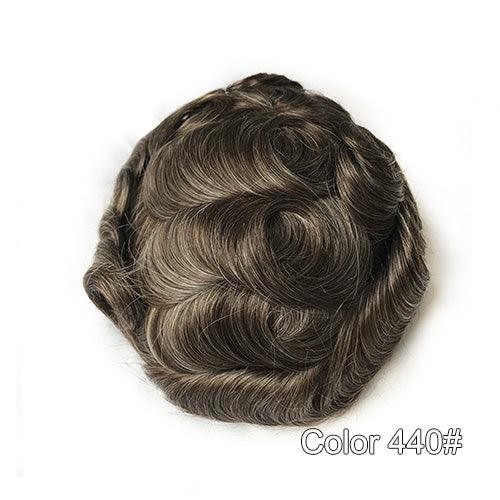 Ultra Thin Skin Hair Replacement System for Men - Double Show Hair Wigs