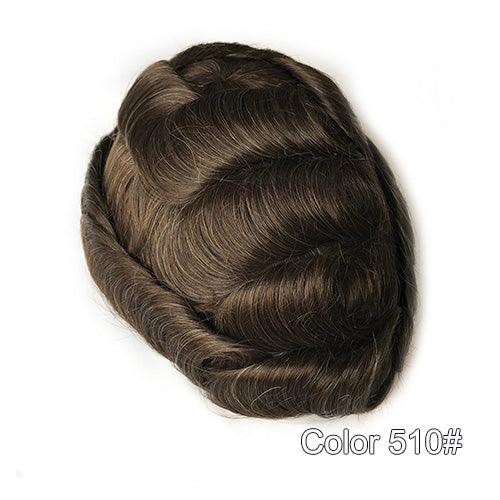 Ultra Thin Skin Hair Replacement System for Men - Double Show Hair Wigs