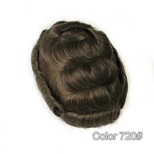 Ultra Thin Skin Hair Replacement System for Men - Double Show Hair Wigs