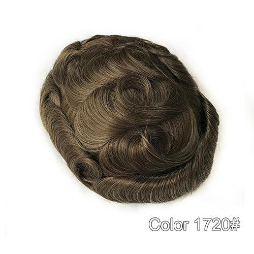 Ultra Thin Skin Hair Replacement System for Men - Double Show Hair Wigs