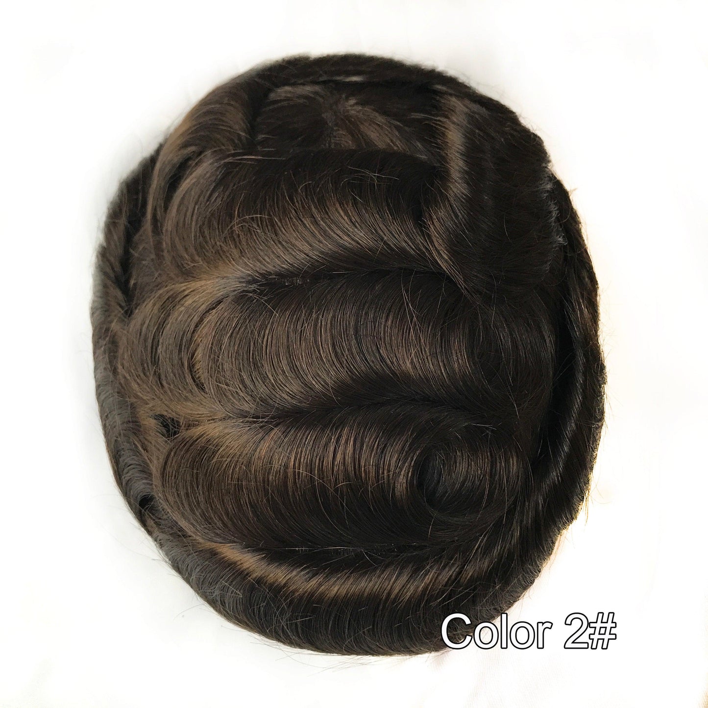 Ultra Thin Skin Hair Replacement System for Men - Double Show Hair Wigs