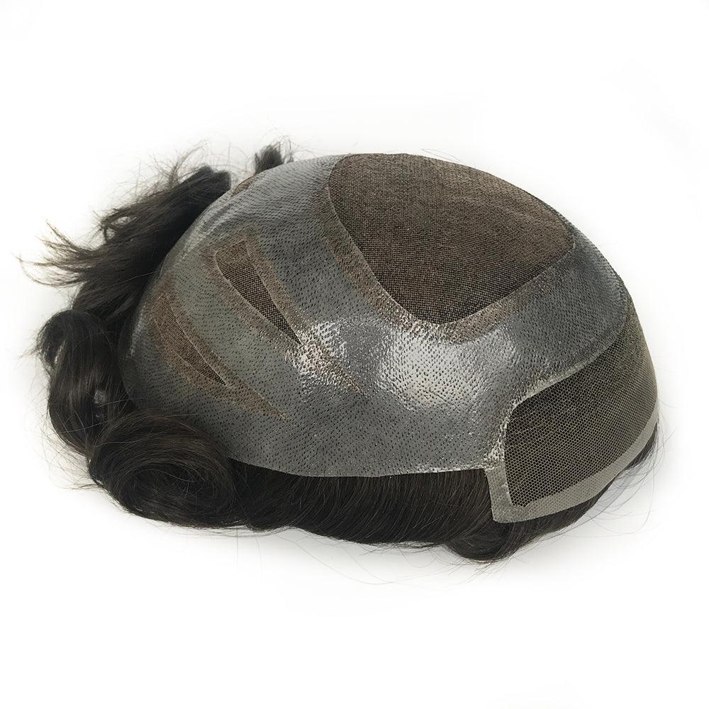 Versalite Hair System For Men Fine Welded Mono in Center - Double Show Hair Wigs